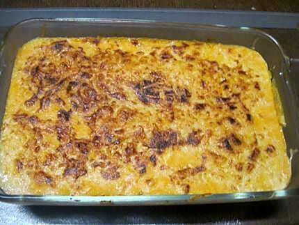 recette Gratin de courge et pommes de terre.