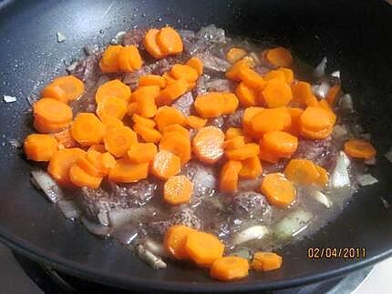recette Boeuf carottes.au WOK.