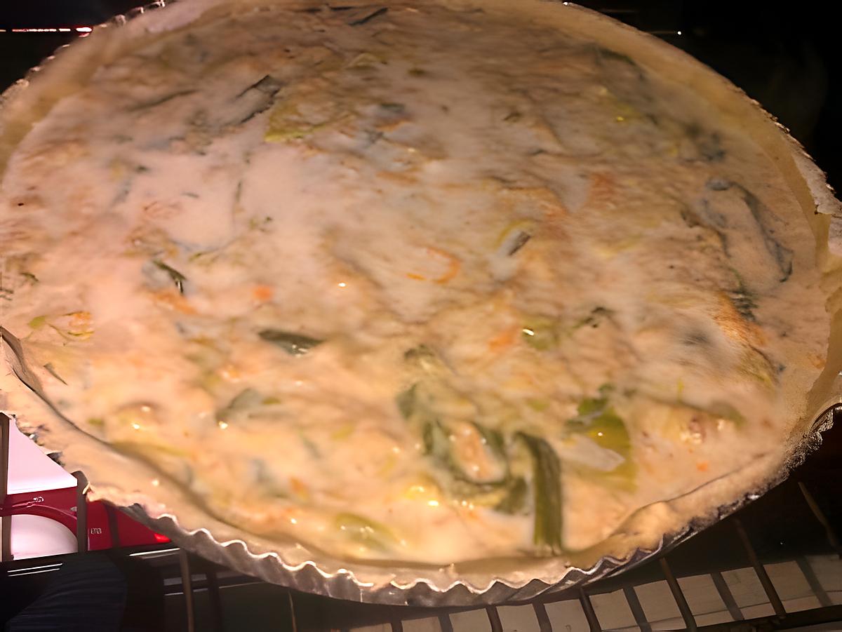 recette Quiche light thon-poireaux et carottes