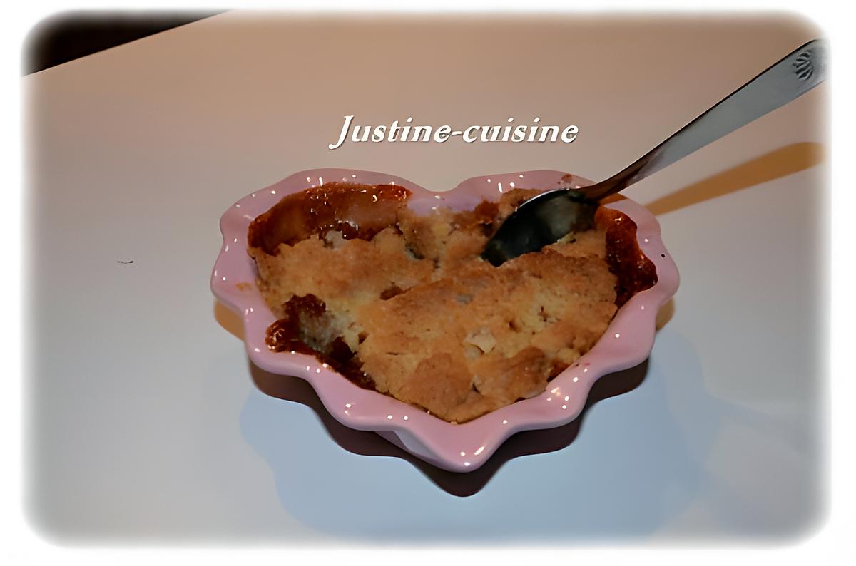 recette Crumble  pomme/poire/carambar