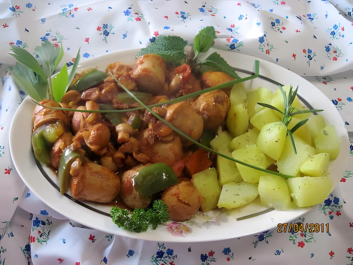 recette Boudins blancs aux légumes.