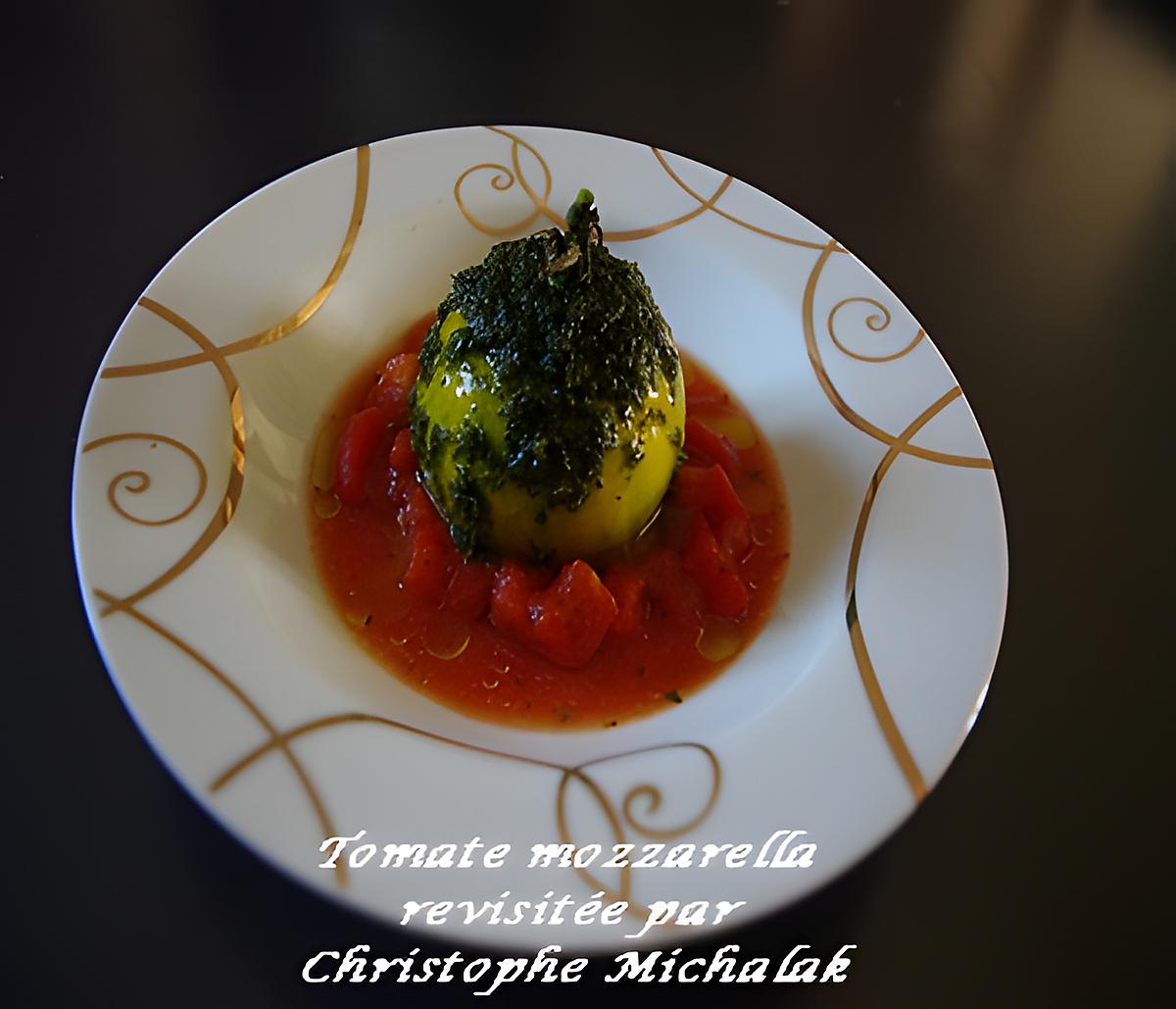 recette Tomate mozzarella revisitée par C. Michalak