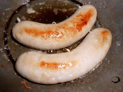 recette Boudin blanc,purée de pommes de terre a l oignon rouge