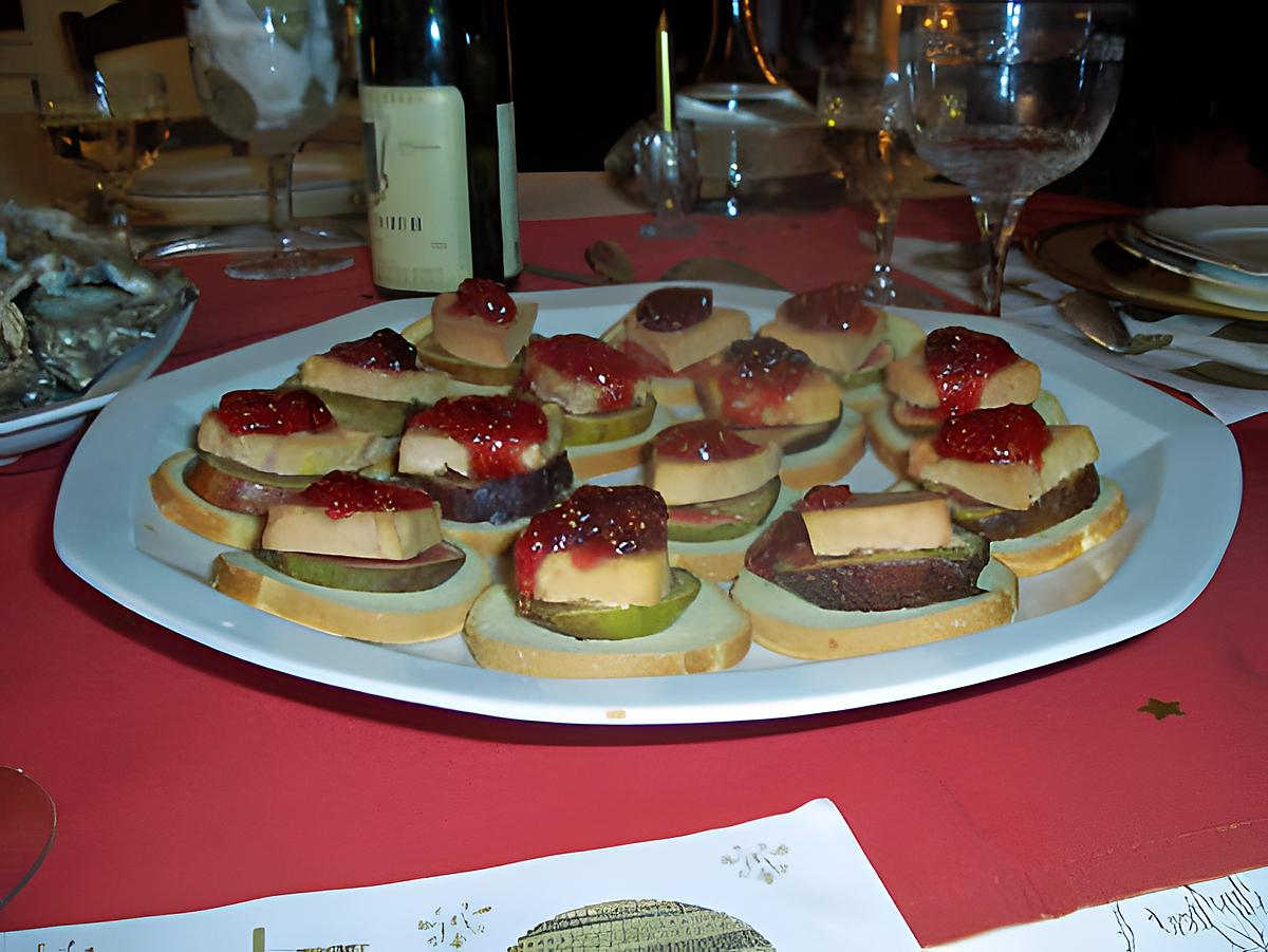 recette Petits toasts foie gras figues