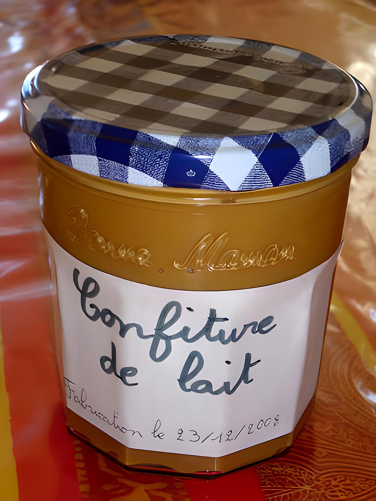 recette Confiture de lait