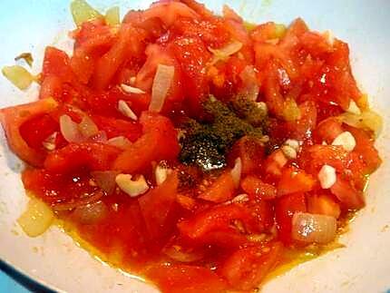 recette Chipolatas à la sauce tomates Massalé.