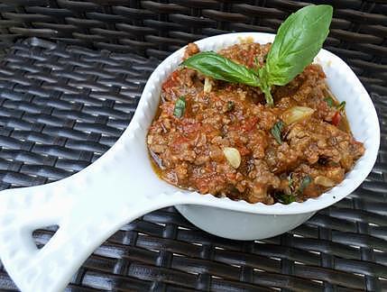 recette Sauce bolognaise au pistou