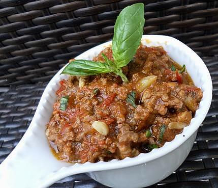 recette Sauce bolognaise au pistou