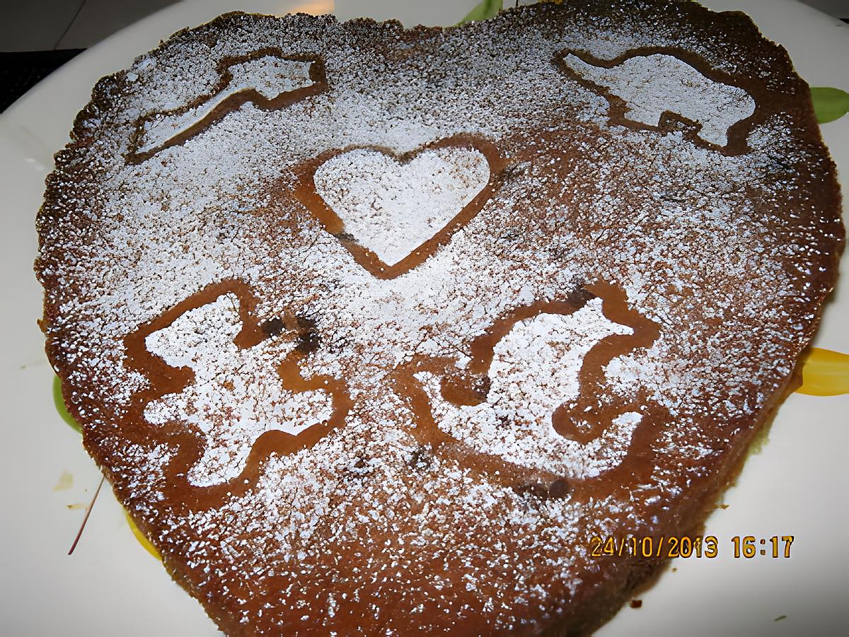 recette Gateau poires & pépites de chocolat