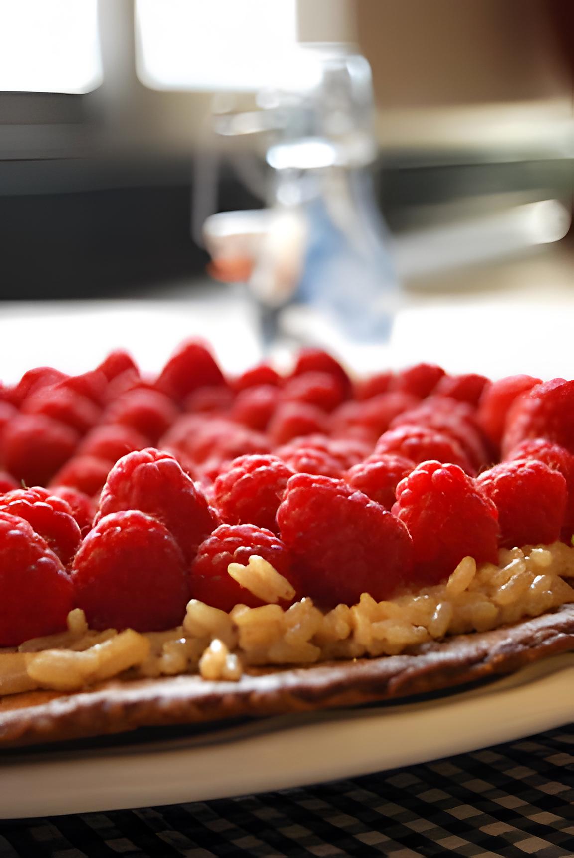 recette Tarte aux framboises façon teurgoule