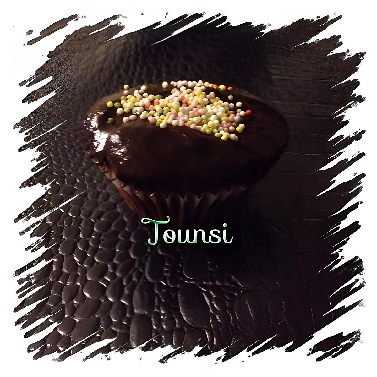 recette Cupcake au chocolat glacage chocolat noir