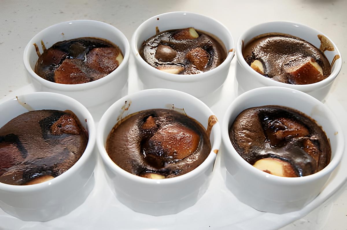 recette Mini gratin poire/chocolat/amande