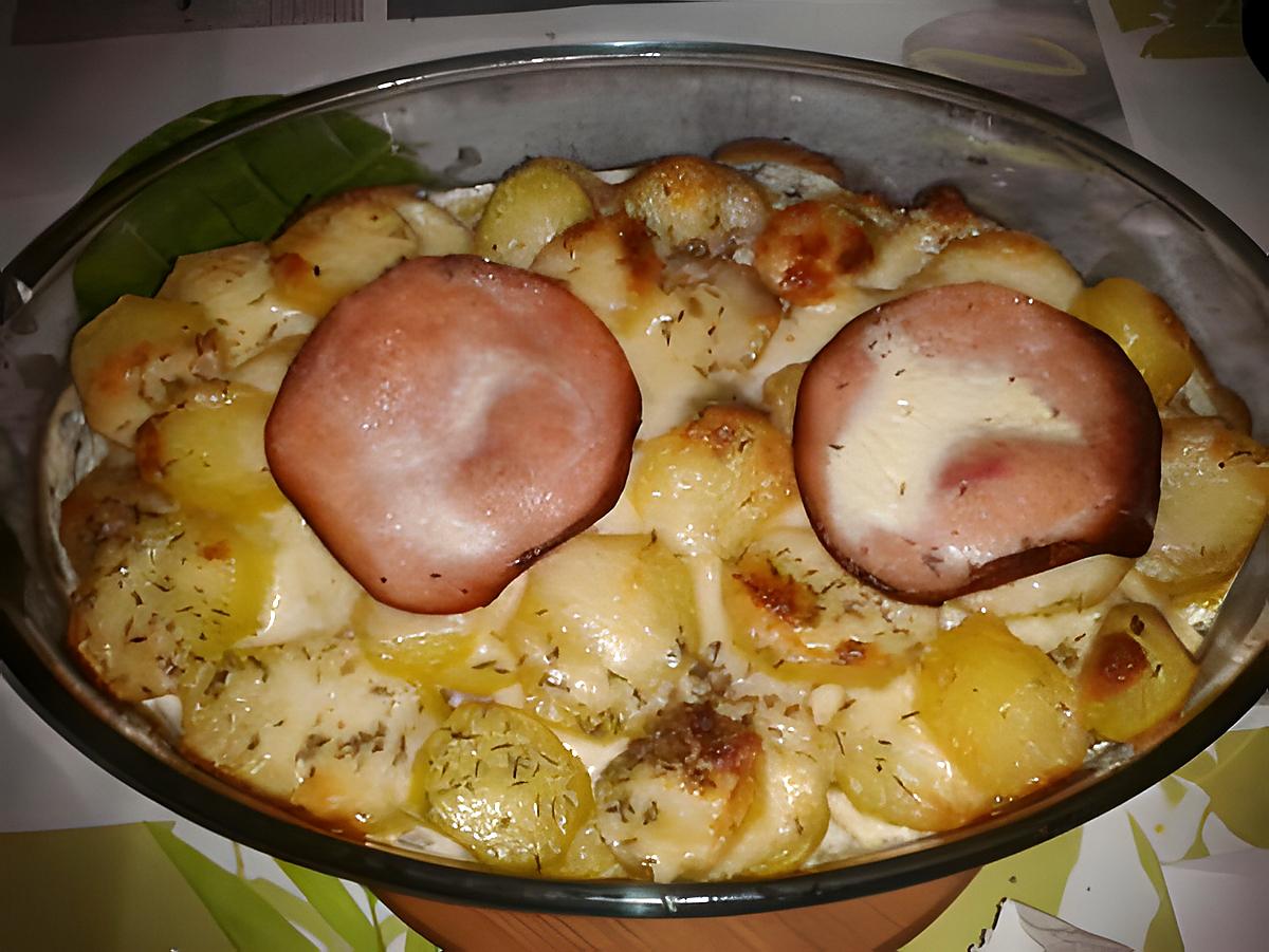 recette Gratin de pomme de terre au Tome de chêvre