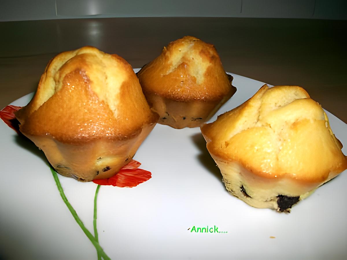 recette muffin pépites choco-raisins secs