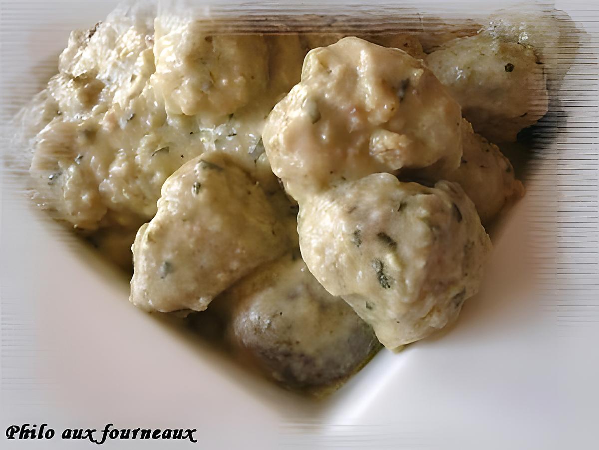 recette Boulette de poulet au pesto