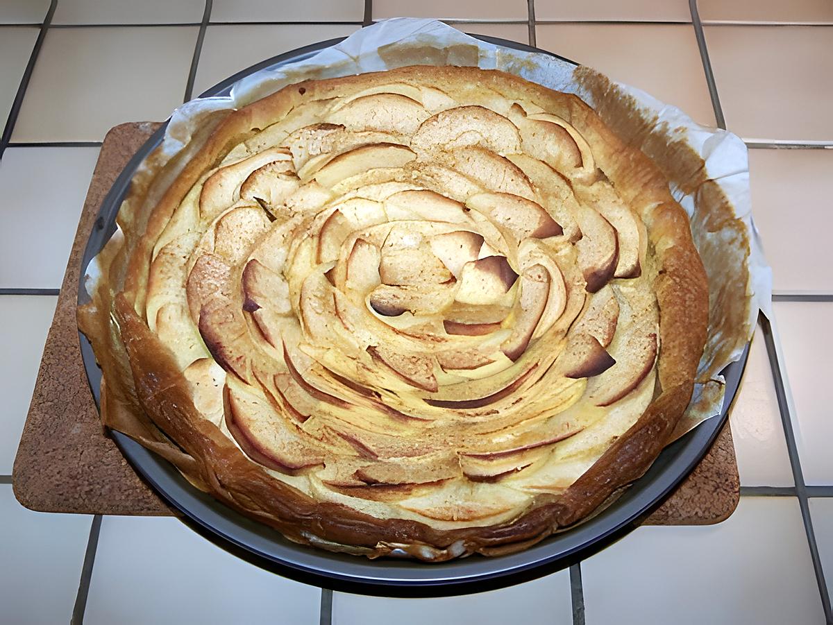 recette Tarte aux pommes "Calvados Cannelle"