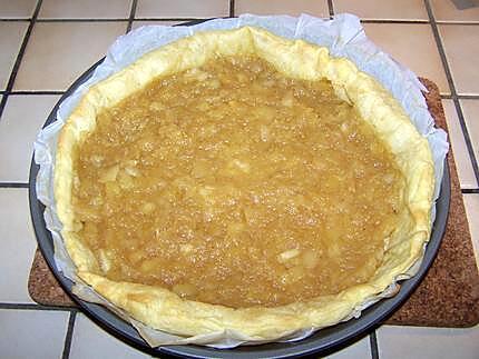 recette Tarte aux pommes "Calvados Cannelle"