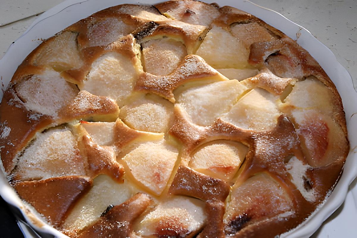 recette Gâteau aux poires et moceaux de chocolat