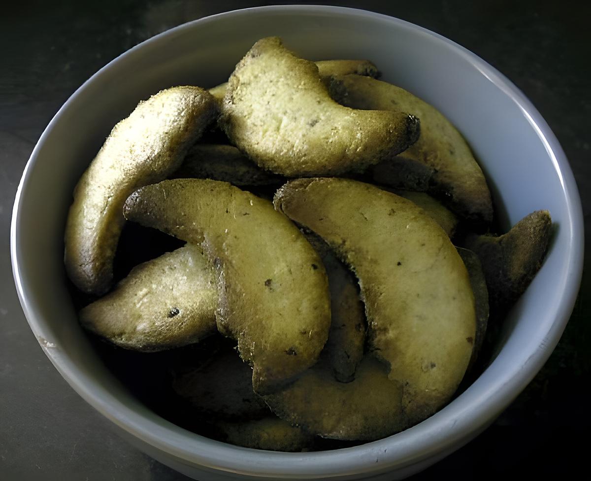 recette Croissants de lune sablés à la noisette