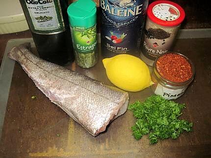 recette Queue de poisson merlu au radis noir.