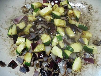 recette Riz aux légumes. Morbier. anchois.