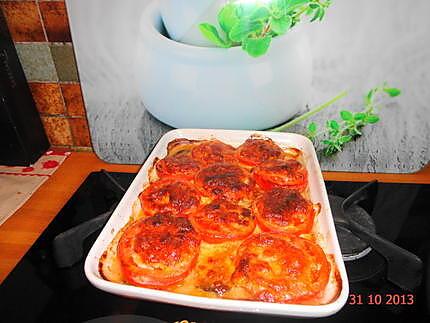 recette tomates aubergines mozzarella