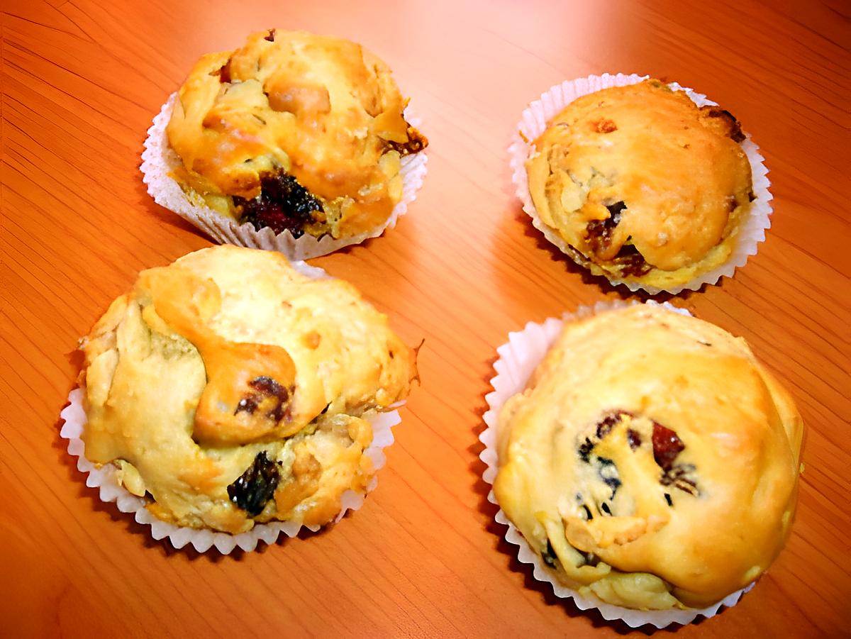 recette Muffins aux cranberries et au muesli