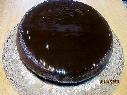 recette Gâteau sans cuisson. spéculoos. nappage chocolat.