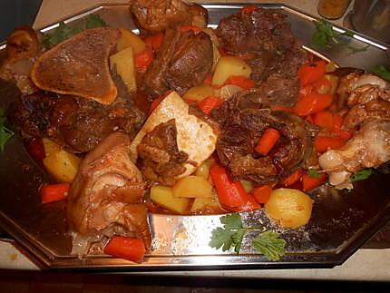 recette Jarret de boeuf braisé aux carottes de sable