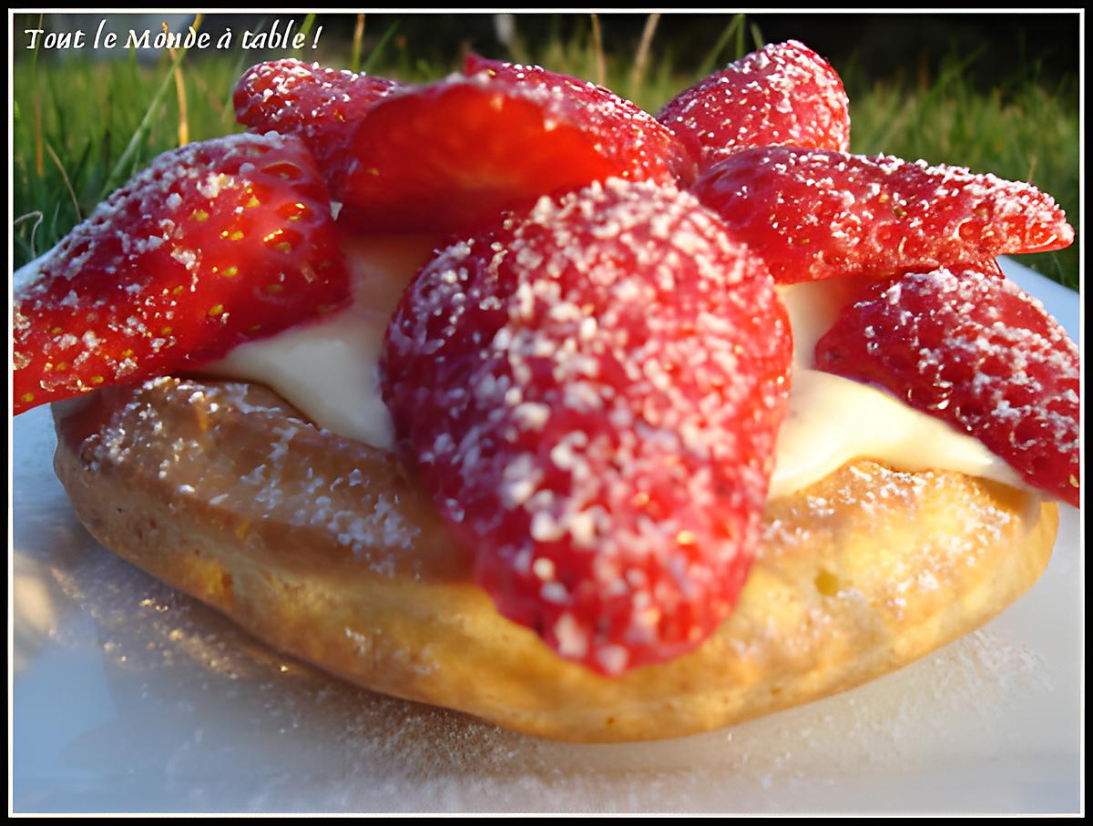 recette Tartelettes aux fraises façon Saint Honoré