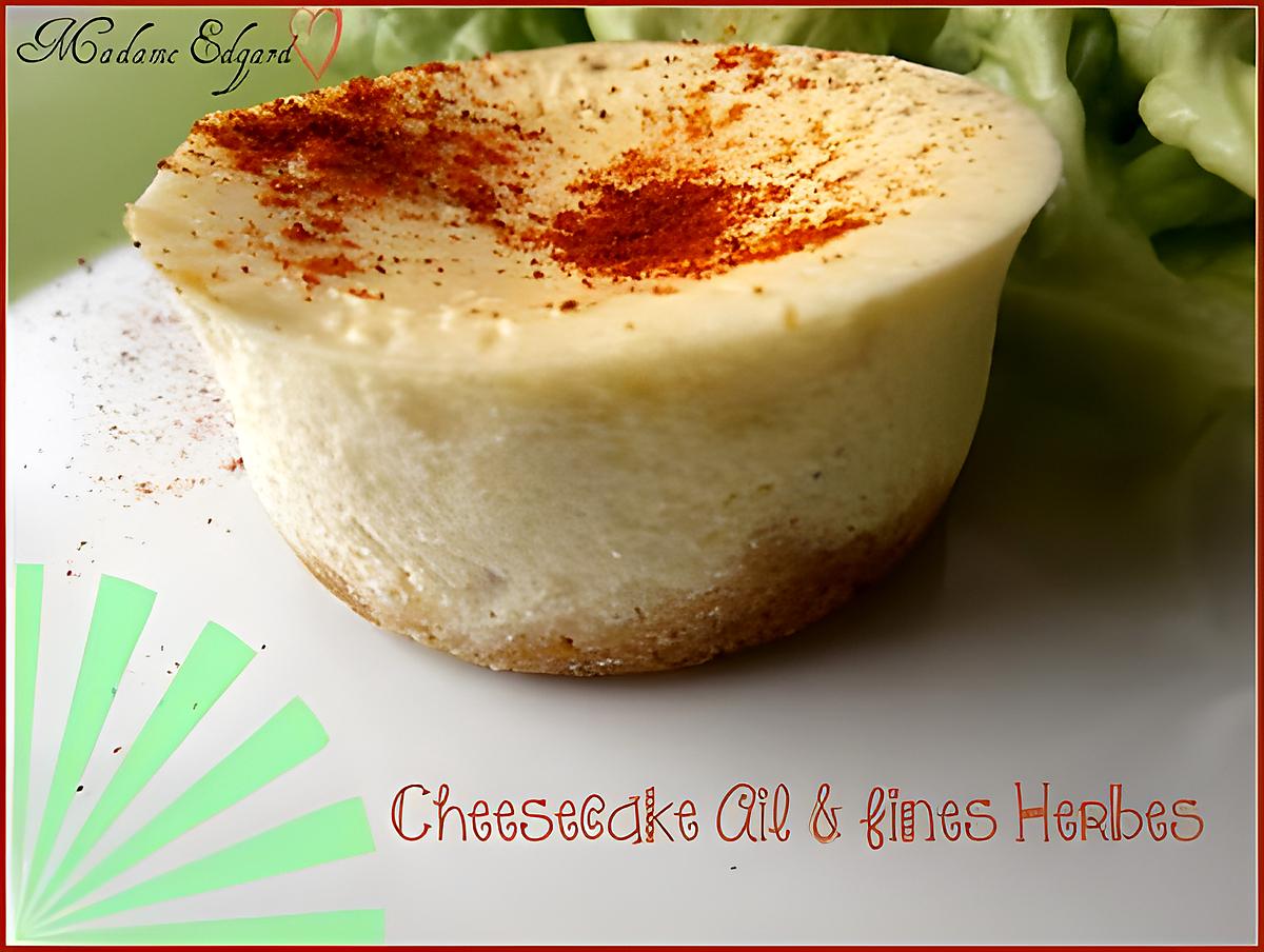 recette Cheesecake ail et fines herbes