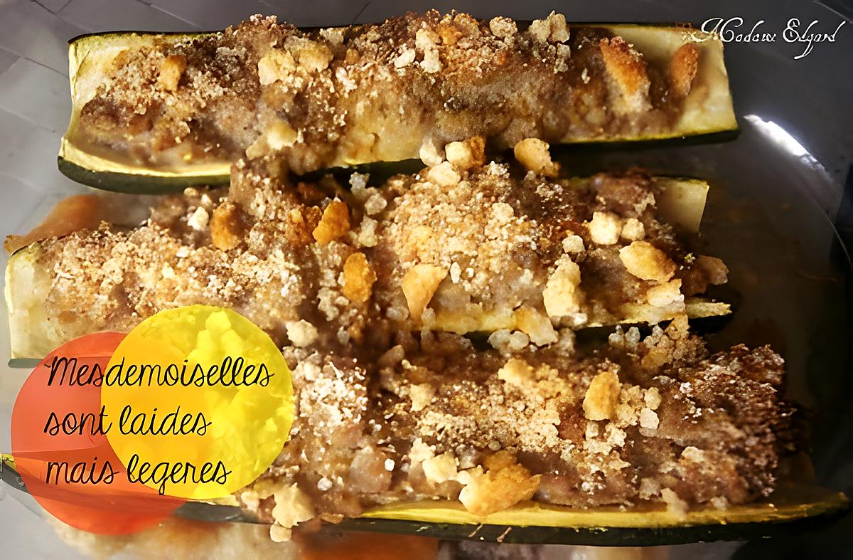 recette Courgettes farcies light