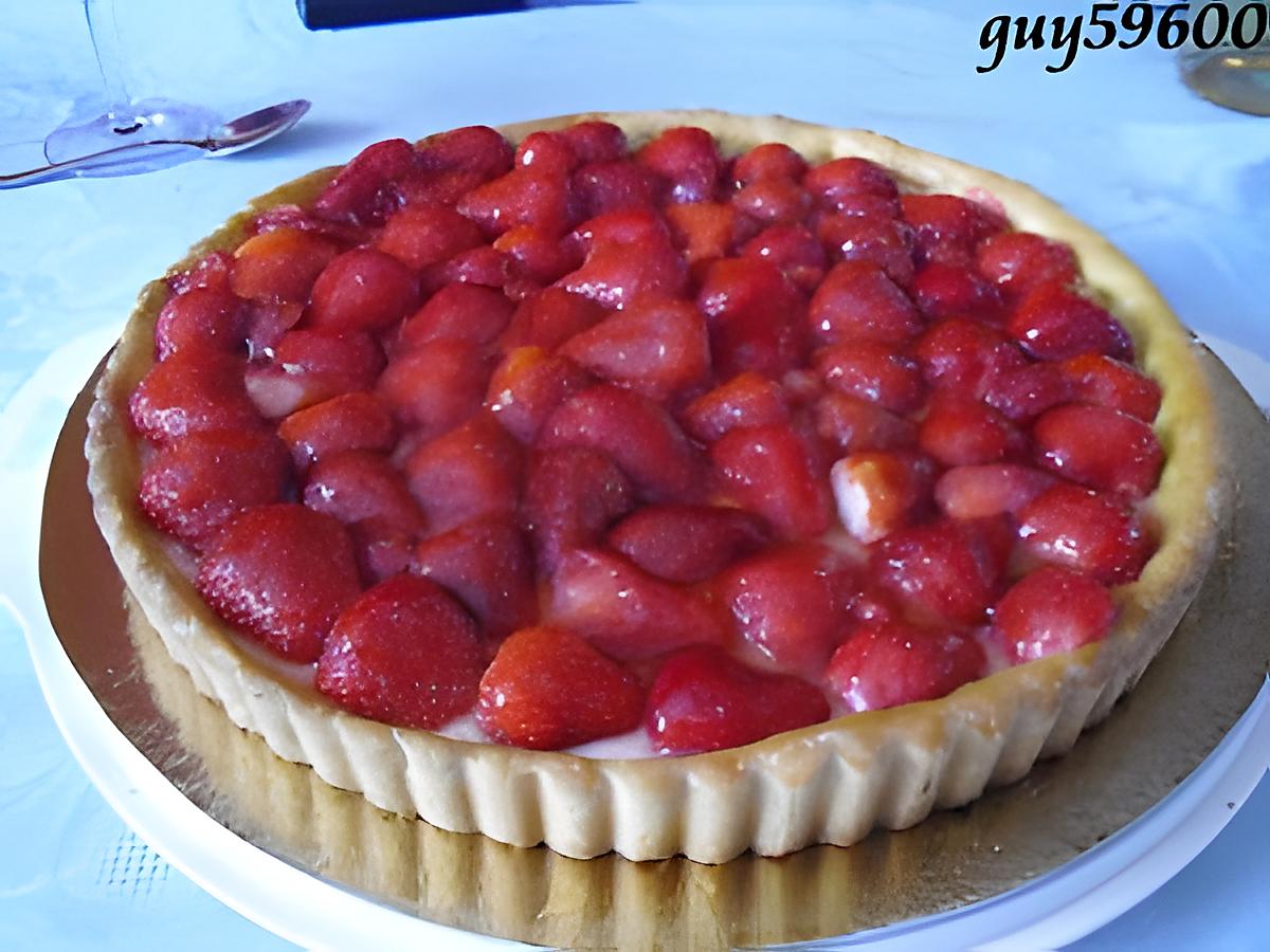 recette tarte aux fraises