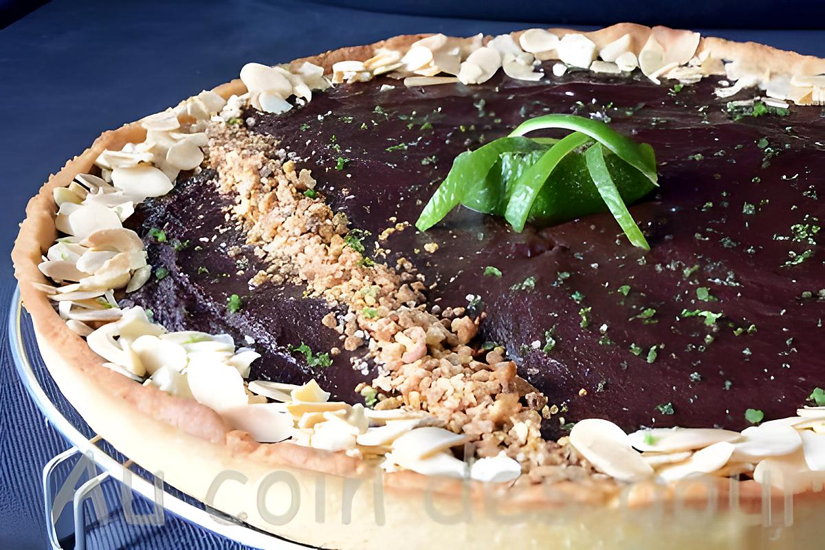 recette Tarte chocolat/Citron vert