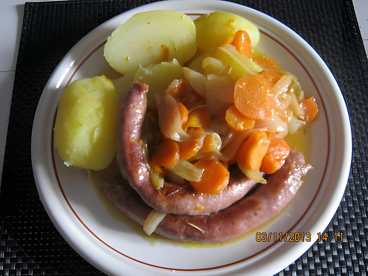 recette Saucisses Carottes Oignons