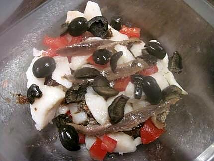 recette poisson et anchois et oeuf en gelés.