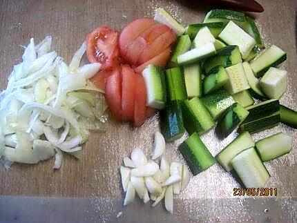 recette Foie de porc aux légumes.