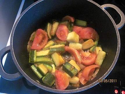 recette Foie de porc aux légumes.