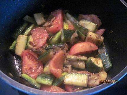 recette Foie de porc aux légumes.