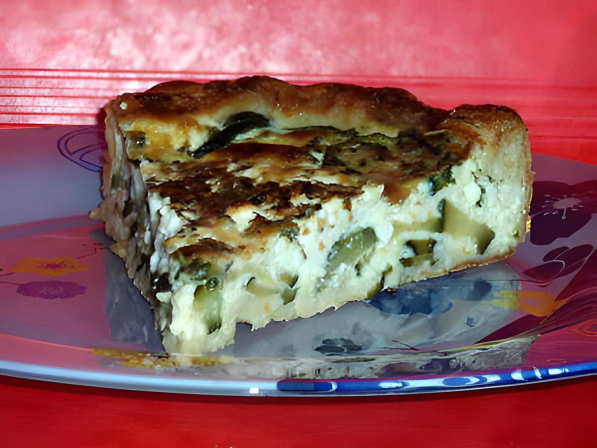 recette Tarte aux courgettes et à la feta