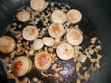 recette Rigatoni au boudin blanc