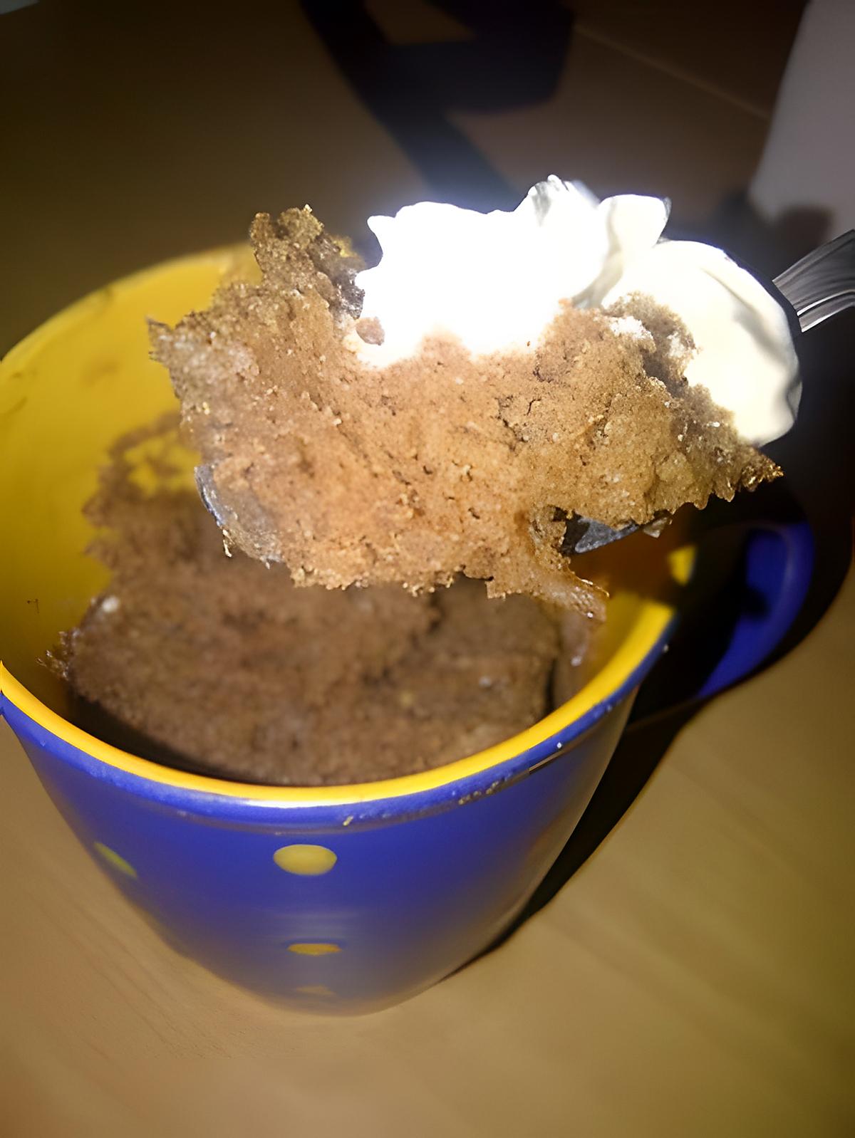 recette Mug cake coeur coulant au micro-onde