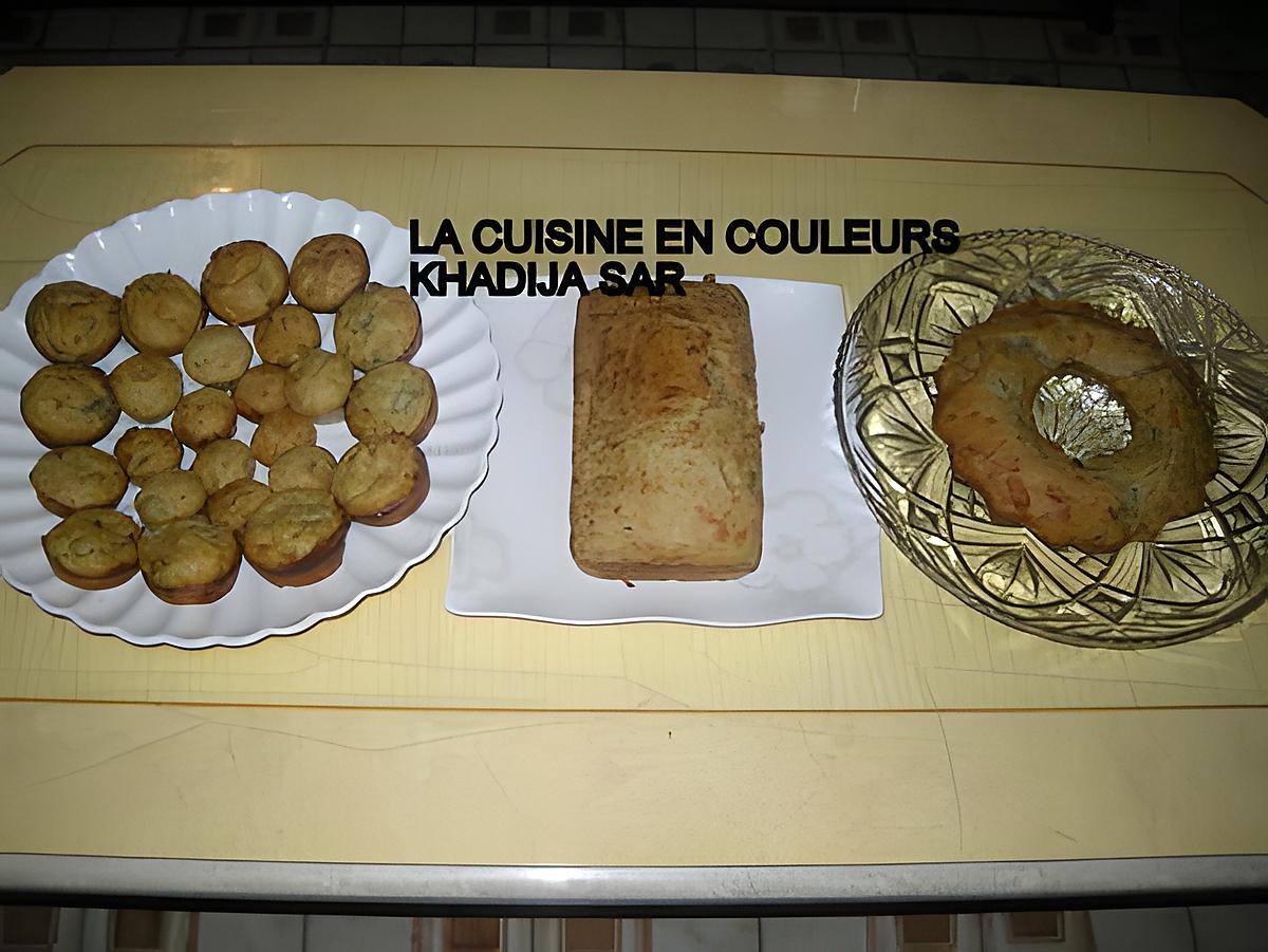 recette Cake aux deux fromages (gruyère et roquefort) et aux champignons chinois noirs