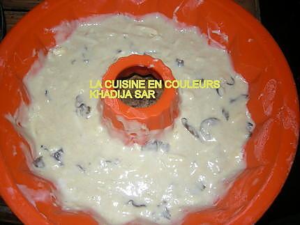 recette Cake aux deux fromages (gruyère et roquefort) et aux champignons chinois noirs