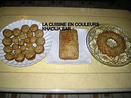 recette Cake aux deux fromages (gruyère et roquefort) et aux champignons chinois noirs