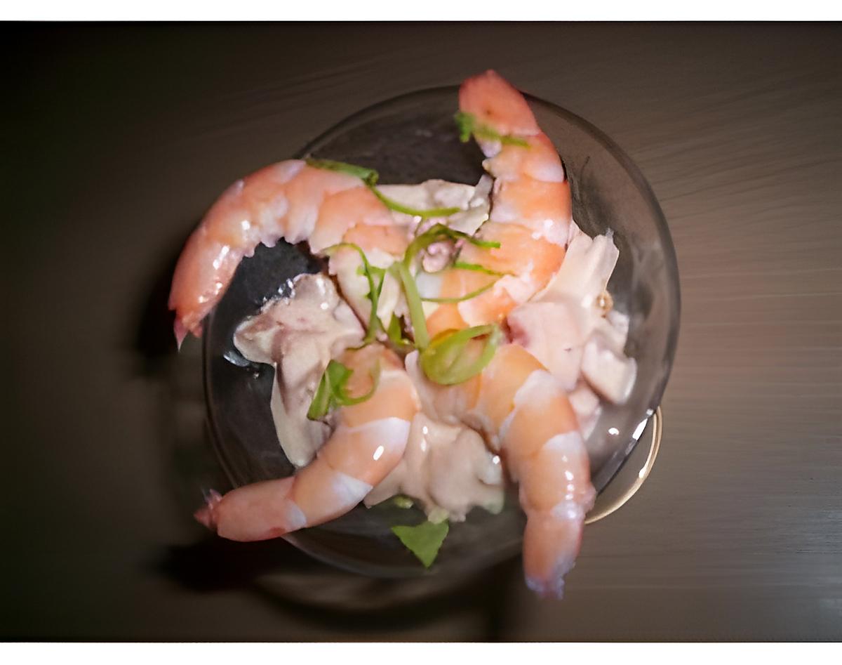 recette Cocktail de crevettes