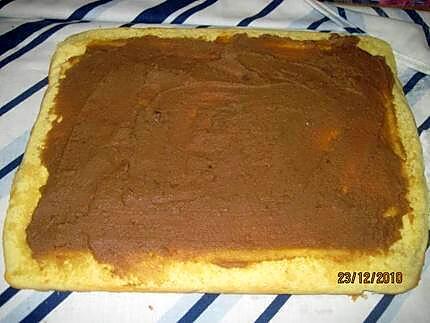 recette Bûche à la crème de marrons.