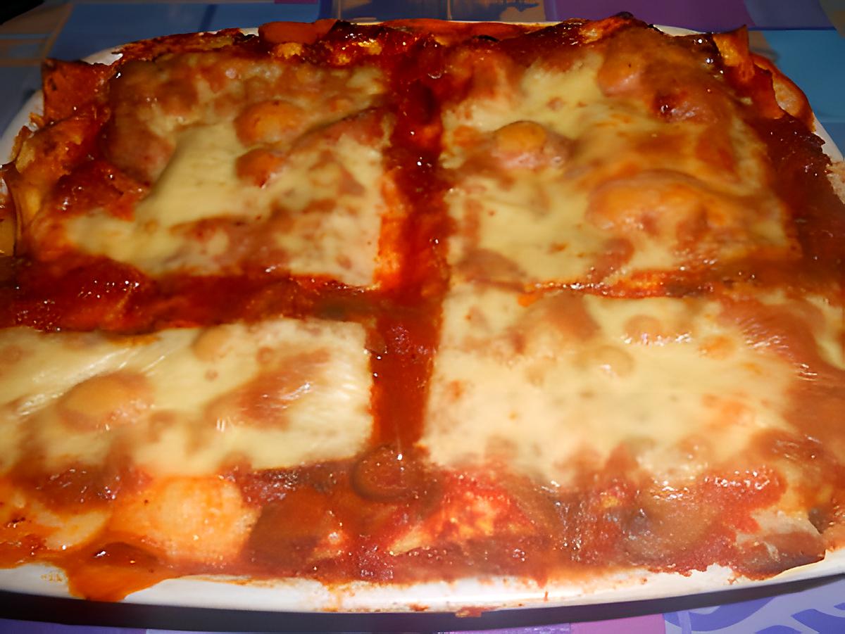 recette LASAGNE  AL SUGO  DI  FUNGHI