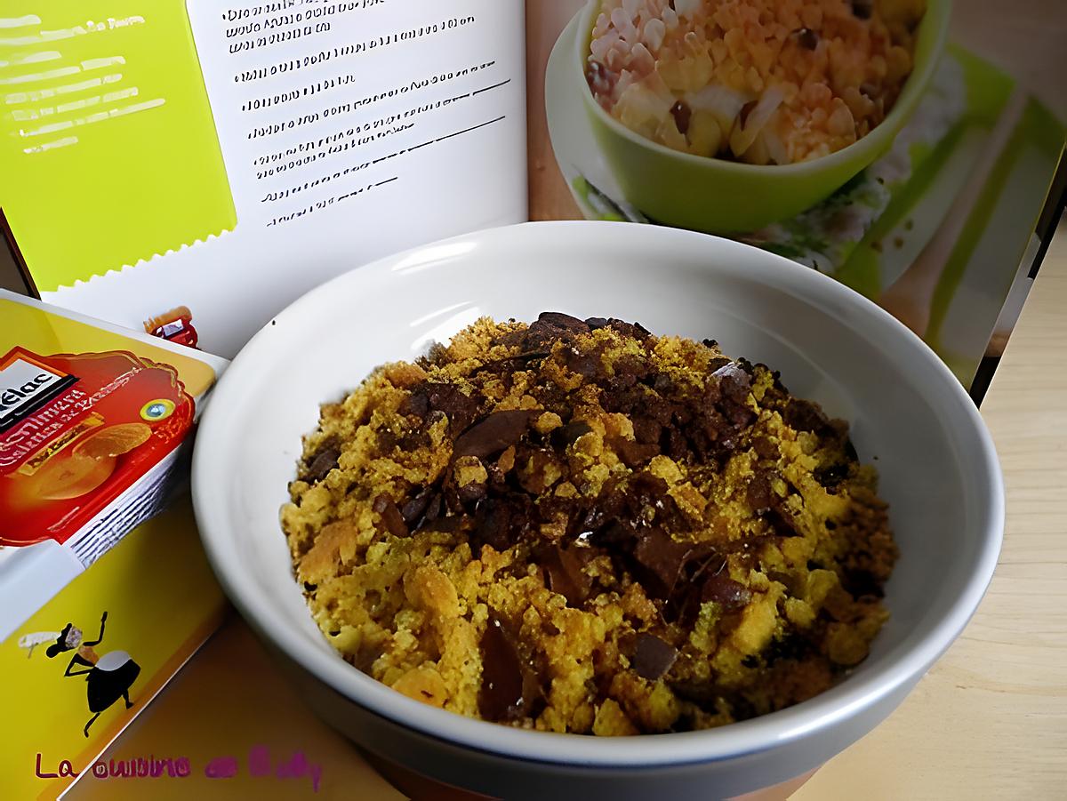 recette Crumble banane choco aux palets bretons