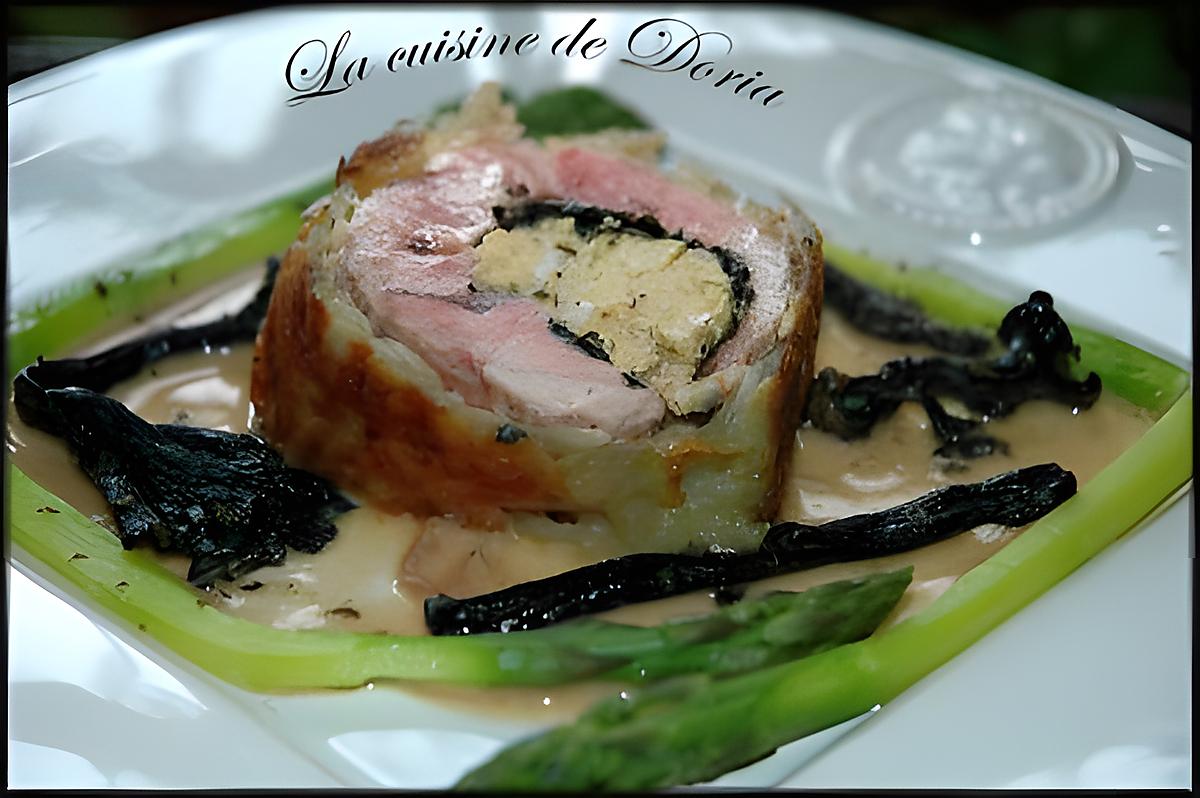 recette Roulé d'agneau au foie gras